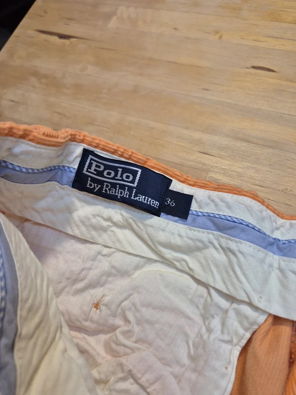 Polo by Ralph Lauren Orange Corduroy Trousers (See Photos)